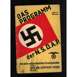 Libro "Das Programm der NSDAP " edizione originale del 1934