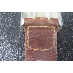 Luftwaffe buckle in aluminum with leather flap, dated 1939