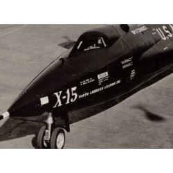 Foto originale d epoca , anni 60 , aereo a razzo  North American X 15