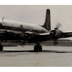 Original official photo of SABENA Airline, DC6, measures approx.24.5x 18 cm