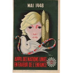 Appels Des Nations Unies en faveur de L Enfance 1948