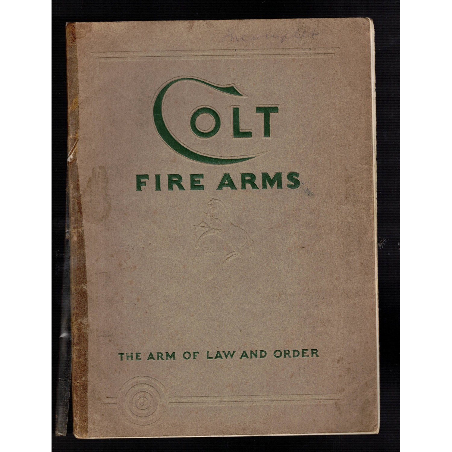 Catalogo originale della Ditta COLT Firearms del 1935