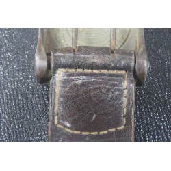 World War II WH troop buckle, iron model, leather flap marked 1940