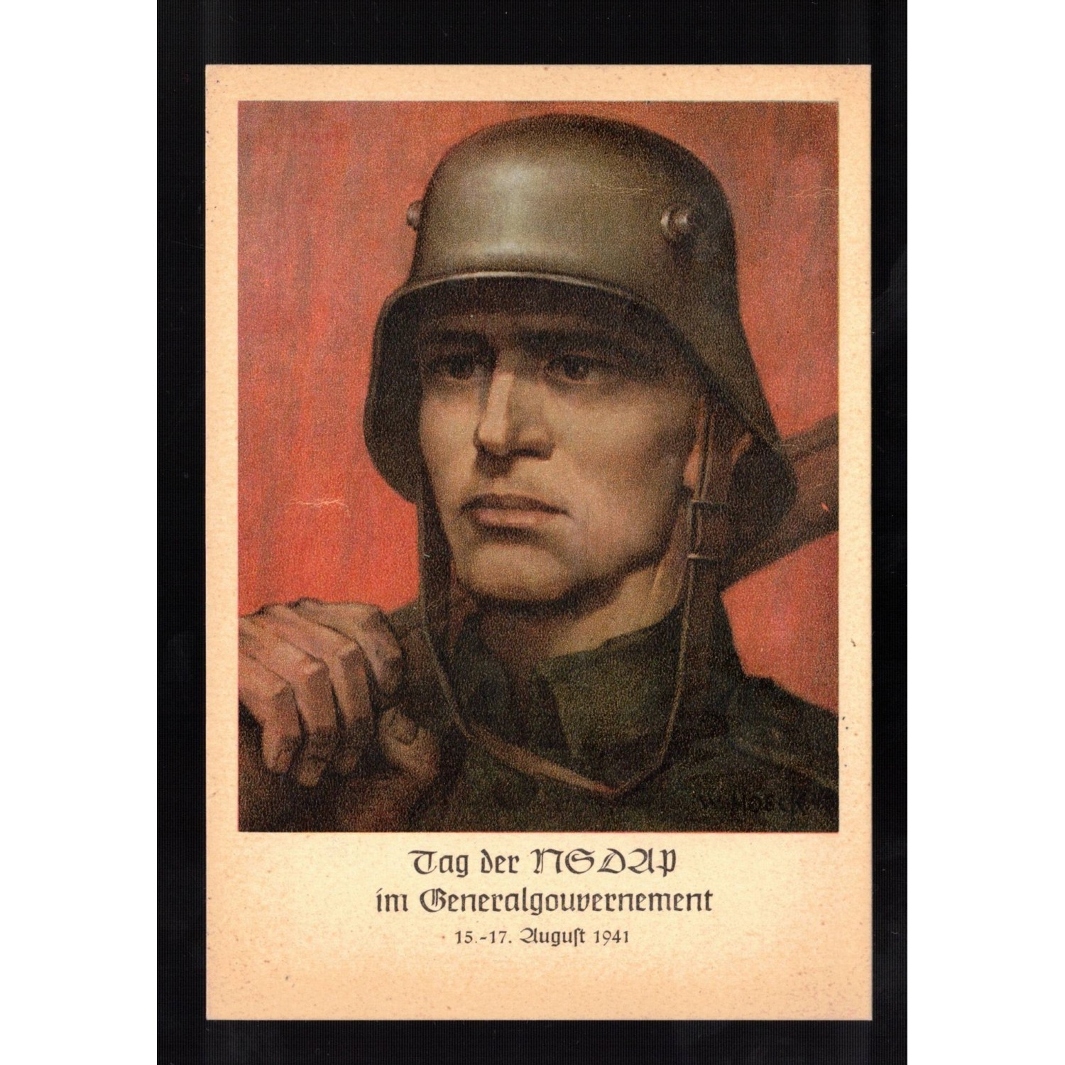 Cartolina Tag der NSDAP im Generalgouvernement 1941