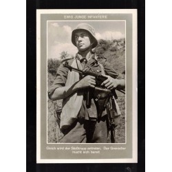 Ewig Junge Infanterie Third Reich propaganda postcard