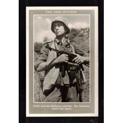 Cartolina di propaganda tedesca Ewig Junge Infanterie