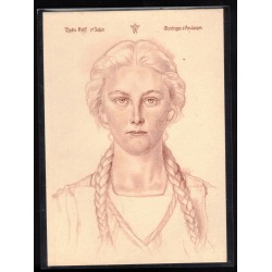 Cartolina originale di W.Willirich per l Organizzazione VDA della serie Deutscher Blutadel in Aller Welt