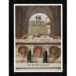 NSDAP Propaganda Munich Beer Hall Putsch Third Reich Monument SS Honor Guard Postcard c. 1933