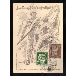 Cartolina Im Kampf um die Freiheit Sonderstempel Dresden