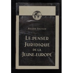 Book by Roland Freisler translated into French "Le Penser Juridique de la Jeune Europe" printed in Belgium