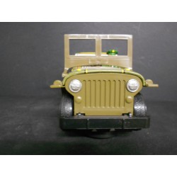Giocattolo di latta anni 70 TV Combat Jeep fabbricato in Giappone , con scatola originale