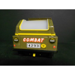 Giocattolo di latta anni 70 TV Combat Jeep fabbricato in Giappone , con scatola originale