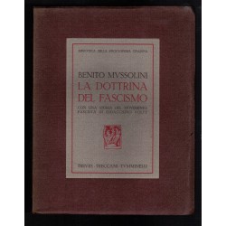 Book The Doctrine of Fascism by Benito Mussolini, Editions Treves Treccani Tumminelli, 1932