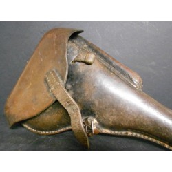 Fondina in cuoio per pistola Luger P08 completa di chiavetta di smontaggio 1936