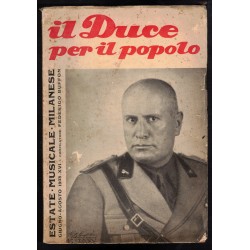 Il Duce per il Popolo magazine 1938 Milanese Summer Music