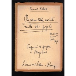 Libro Regresso delle Nascite : Morte dei Popoli di Riccardo Korherr Ed.Libreria del Littorio