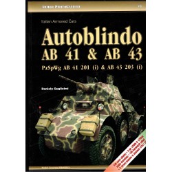 Libro Italian Armored Car Autoblindo Ansaldo AB41 & AB43 in lingua inglese