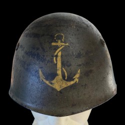 Eccezionale elmetto M33 per la Marina Repubblicana periodo Repubblica Sociale Italiana