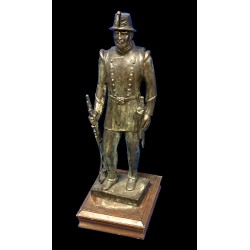 Statua in bronzo seconda meta 1800 soldato Piemontese