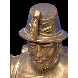 Statua in bronzo seconda meta 1800 soldato Piemontese