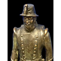Statua in bronzo seconda meta 1800 soldato Piemontese