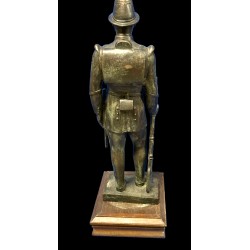 Statua in bronzo seconda meta 1800 soldato Piemontese