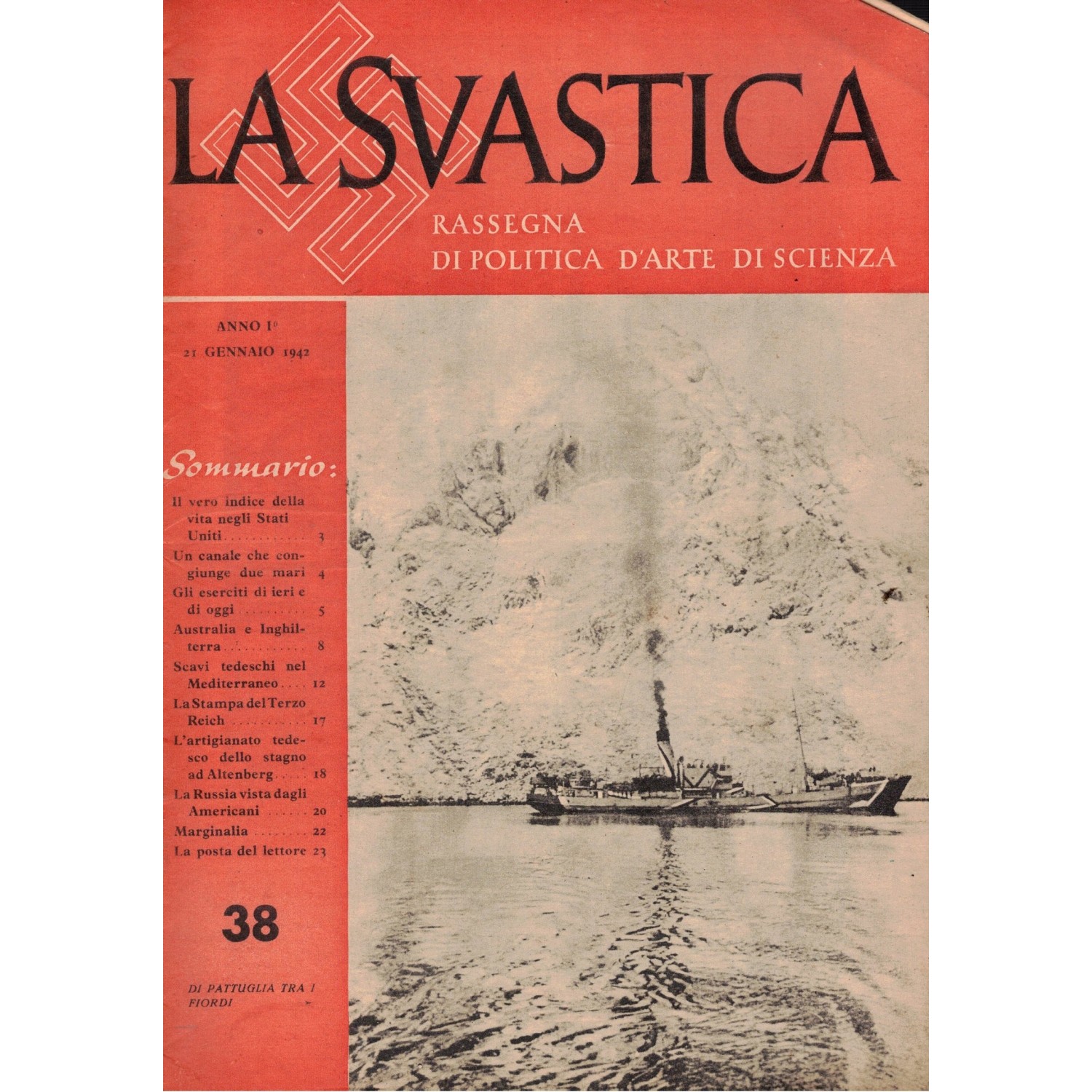 LA SVASTICA n. 38 Anno 1° 1942