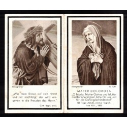 Sterbebilder family group two brothers who died in the war and their father died in 1955.