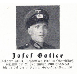 Sterbebilder family group two brothers who died in the war and their father died in 1955.