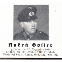 Sterbebilder family group two brothers who died in the war and their father died in 1955.