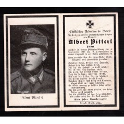 Sterbebilder caduto tedesco morto per ferite di guerra1943