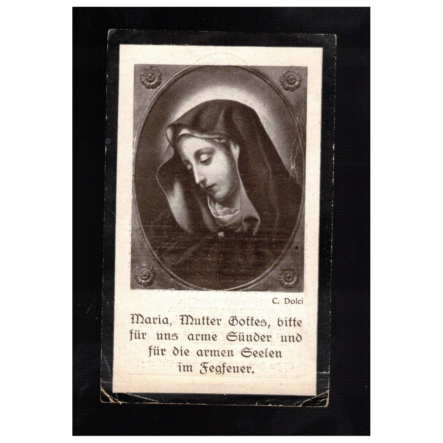 Sterbebilder of a German-speaking Italian soldier Peter Saltuari South Tyrolean