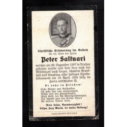 Sterbebilder of a German-speaking Italian soldier Peter Saltuari South Tyrolean