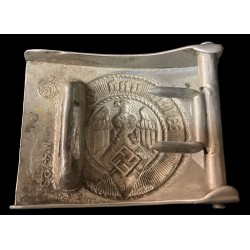 Fibbia Hitler Jugend modello in alluminio marcata  M 4/28 Paulmann & Crone