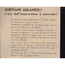 Volantino di propaganda antifascista aprile 1945