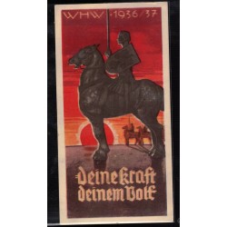 WHW WinterHilfeWerk in carta 1936  1937