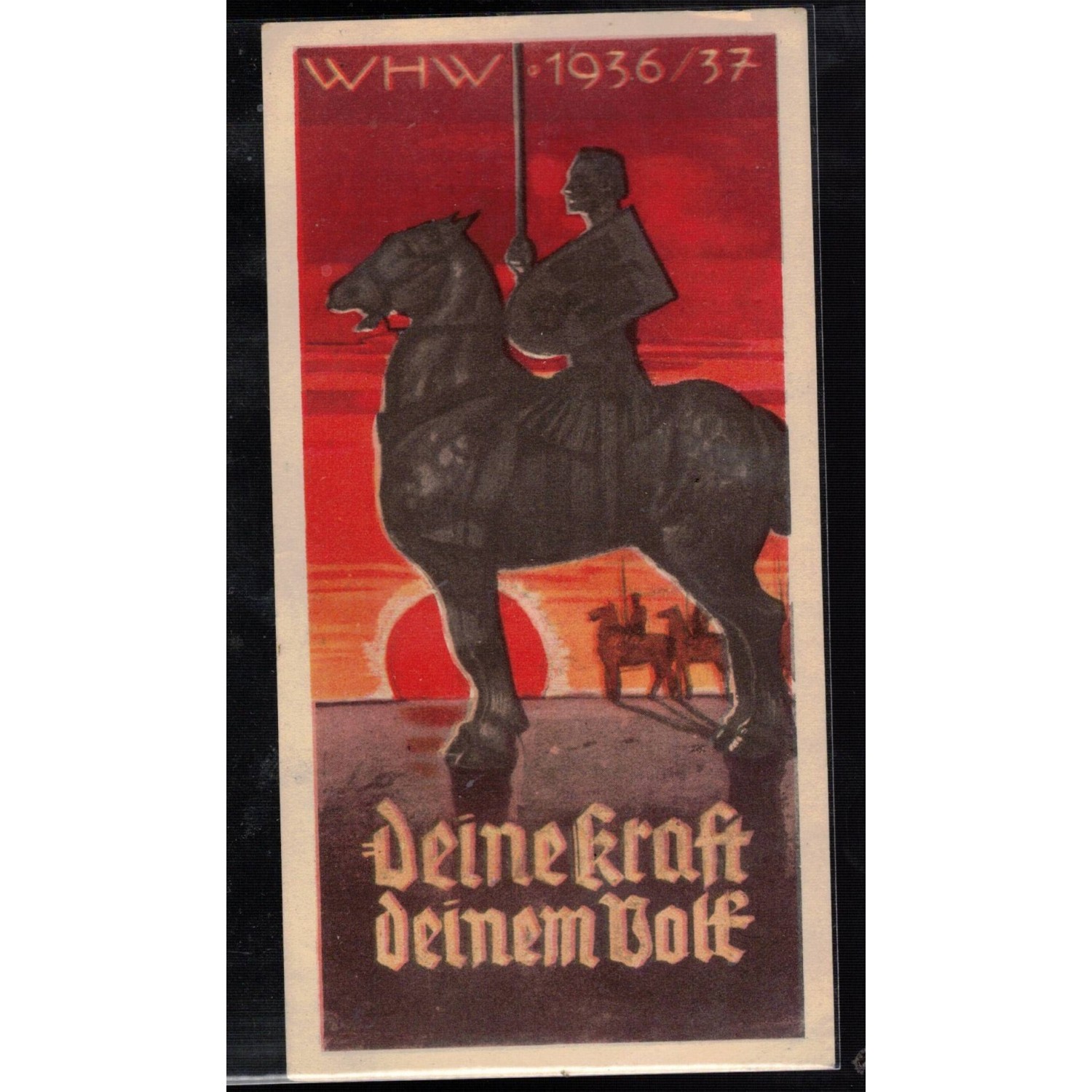 WHW WinterHilfeWerk in carta 1936  1937