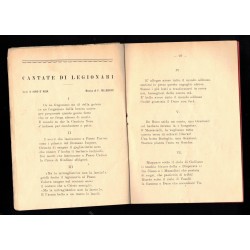 Libretto manuale  Canti Guerrieri 1° Regg. Minatori del Genio 1938