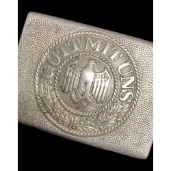 Cinturone truppa WH Wehrmacht fibbia in alluminio pre bellica datata 1938