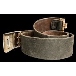 Cinturone truppa WH Wehrmacht fibbia in alluminio pre bellica datata 1938