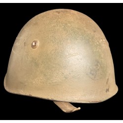 Raro! Elmetto M33 CCRR in grigioverde mimetico kaki , Guerra d Africa .