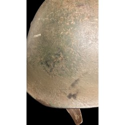 Rare! M33 CCRR helmet in gray-green khaki camouflage, War of Africa.