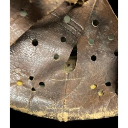 Raro! Elmetto M33 CCRR in grigioverde mimetico kaki , Guerra d Africa .