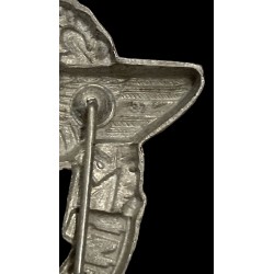 Fregio  da copricapo Polizia LANDWACHT in alluminio