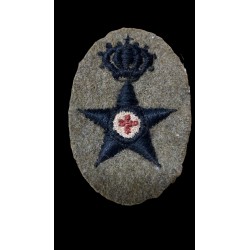 Fregio Sanita' Militare in panno kaki  , truppa 1935