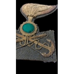 Genio Pontieri hat front badge  as a Colonie officer 1935