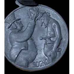 Rare anti-partisan propaganda medal from the Italian Social Republic period