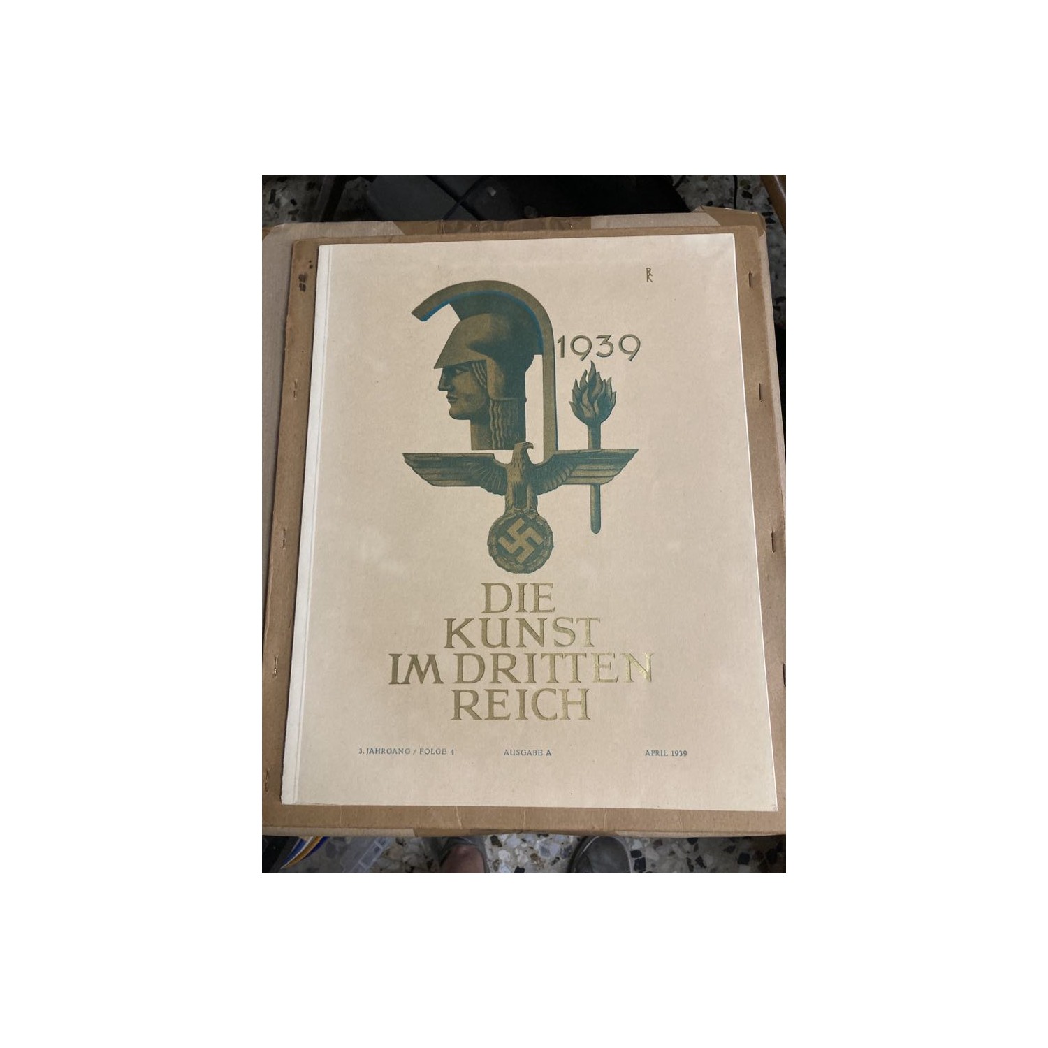 Die Kunst Im Dritten Reich  April 1939 con custodia originale