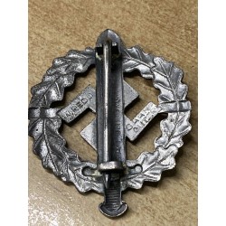 Distintivo SA Sportabzeichen grado argento , non numerato , produttore W.Redo , Saar