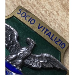 CAI Italian Alpine Club "Life Member" badge, 3.5 x 3 cm